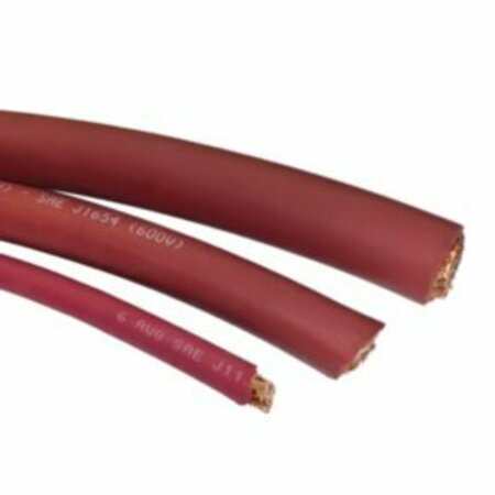 DRAKA PRESTOLITE AUTOMOTIVE SGR Battery Cable, 1/0 AWG, 1C, Unshielded, 60V, EPDM Insulated, Red, Sold by the FT 156708-96IE